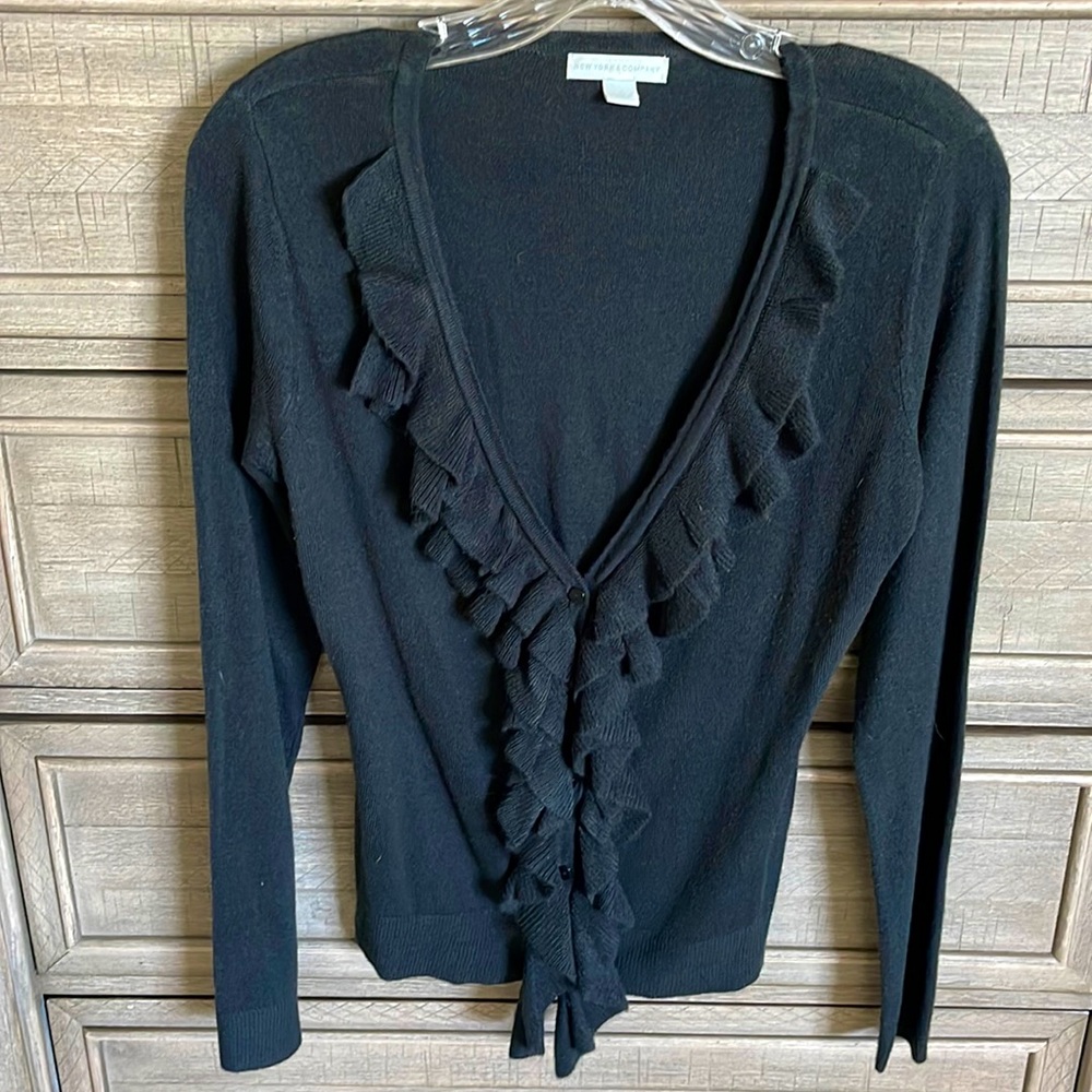 NY&C Ruffle Cardigan